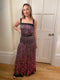 ARCHIVE: 1970s French Couture Floral Silk Chiffon Dress