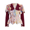 ARCHIVE: 1970s Couture Crepe Floral Patchwork Blouse