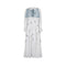 1970s Gina Fratini White and Blue Floral Cotton Maxi Dress