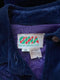 ARCHIVE: 1970s Gina Italian Sophisticates Navy Cotton Velvet Jacket