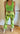 ARCHIVE - 1970s Green Floral Flared Trousers