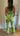 ARCHIVE - 1970s Green Floral Flared Trousers