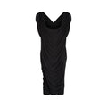 1970s Halston Black Label Couture Jersey Dress
