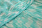 1970s Harry Algo Printed Green & White Silk Chiffon Dress With Ruffle Neckline-CIRCA VINTAGE LONDON