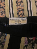 ARCHIVE - 1970s Koos van den Akker Patchwork Black Linen Skirt