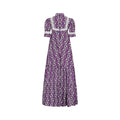 ARCHIVE - 1970s Laura Ashley Purple Floral Print Maxi Dress