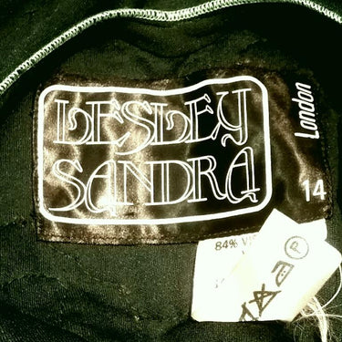 ARCHIVE - 1970s Lesley Sandra Green Jersey and Leather Dress and Jacket