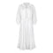 1970s French Haute Couture White Jersey Dress and Jacket