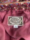 1970s Marion Donaldson Liberty Print Red Floral Cotton & Velvet Skirt