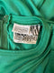 1970s Mister Darren Green Lycra Handkerchief Hem Maxi Dress