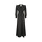 ARCHIVE: 1970s Ossie Clarke Black Moss-Crepe Waspie Dress