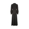 ARCHIVE - 1970s Ossie Clarke Black Moss Crepe Maxi Dress