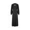ARCHIVE - 1970s Ossie Clarke Black Moss Crepe Maxi Dress