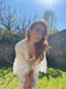 1970s Pin Tuck Lace Mexican Wedding Dress-Dress-CIRCA VINTAGE LONDON