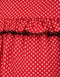 1970s Jean Varon Red Circle Print Tunic Dress
