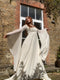 ARCHIVE: 1970s Simon Ellis Couture Trumpet Sleeve Wedding Dress