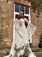 ARCHIVE: 1970s Simon Ellis Couture Trumpet Sleeve Wedding Dress