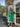 1970s Ted Lapidus Green Linen Coat Dress
