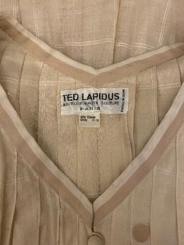 1970s Ted Lapidus Muslin Hooded Swiss-Dot Dress