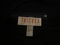 ARCHIVE 1970s Tricosa Long Sleeve Black Jersey Dress