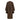 ARCHIVE - 1975 Yves Saint Laurent Brown Wool Felt Overcoat With Cape