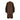 ARCHIVE - 1975 Yves Saint Laurent Brown Wool Felt Overcoat With Cape