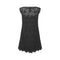 1990s Moschino Cheap & Chic Black Beaded Textured Slip Dress