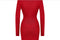 1990s Alaia Red Knitted Body Con Dress