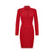 1990s Alaia Red Knitted Body Con Dress