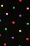 1980s Caroline Charles Silk Velvet Polka Dot Dress