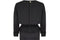 1980s Runway Chanel Black Cotton Peplum Dress