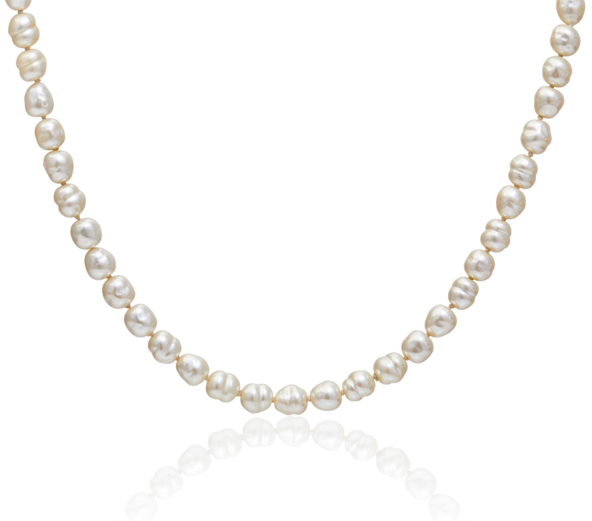 1980s Chanel Baroque Pearl Soutoir Necklace