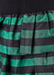 1980s Guy Laroche Black Wool and Silk Taffeta Dress