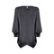 1980s Jean Muir Grey Silk Batwing Blouse