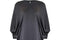 1980s Jean Muir Grey Silk Batwing Blouse