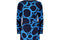 1980s Louis Feraud Navy and Turqouise Jacquard Silk Dress