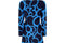 1980s Louis Feraud Navy and Turqouise Jacquard Silk Dress
