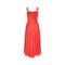 1980s Louis Feraud Silk Orange Pleated Chiffon Dress