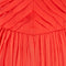 1980s Louis Feraud Silk Orange Pleated Chiffon Dress