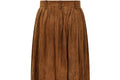 ARCHIVE - 1980s Ralph Lauren Mainline Brown Suede Leather Skirt