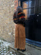 1920s Brown and Orange Maribou Feather Stole