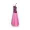 1980s Valentino Floral Silk Dress with Taffeta Skirt