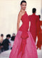 1980s Valentino Floral Silk Dress with Taffeta Skirt