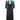 ARCHIVE - 1980s Casadei Black Ruched Turquoise Sequinned Dress with Cape