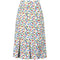 1980s Celine Primary Colours Floral Print Skirt