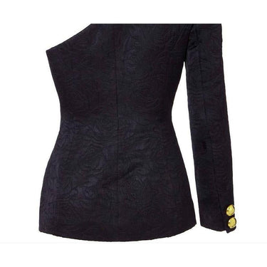 ARCHIVE - 1980s Chelsea Design Co. Asymmetrical Black Jacket With Gold Buttons
