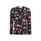 1980s Chloé Novelty Printed Silk Floral Blouse