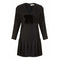 1980s Christian Dior Black Polka Dot Silk Dress