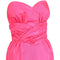 1980s Frank Usher Shocking Pink Strapless Fishtail Evening Dress