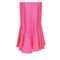 1980s Frank Usher Shocking Pink Strapless Fishtail Evening Dress